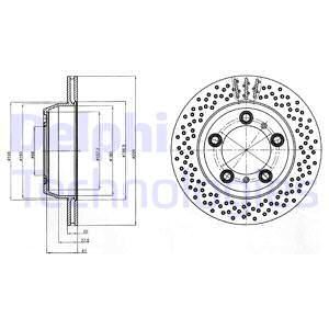 DELPHI Тормозной диск BG4302C