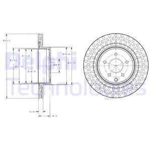 DELPHI Bremžu diski BG4307