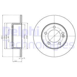 DELPHI Тормозной диск BG4321