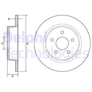 DELPHI Тормозной диск BG4533