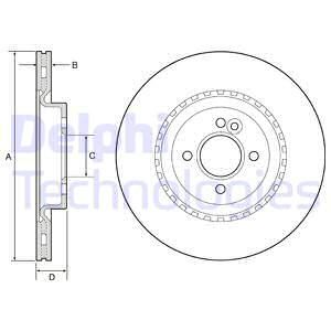 DELPHI Тормозной диск BG4568