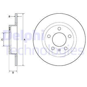 DELPHI Тормозной диск BG4675