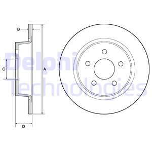 DELPHI Тормозной диск BG4682