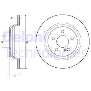 DELPHI Тормозной диск BG4686C