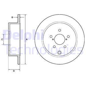 DELPHI Тормозной диск BG4776C