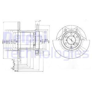 DELPHI Тормозной диск BG649