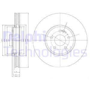 DELPHI Тормозной диск BG9020