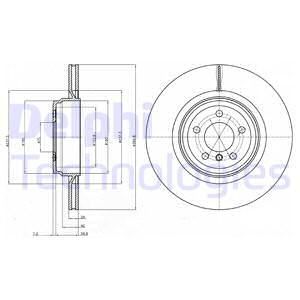 DELPHI Тормозной диск BG9078C