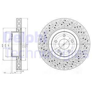 DELPHI Тормозной диск BG9093C