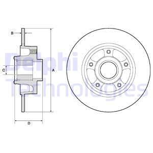 DELPHI Тормозной диск BG9137RSC