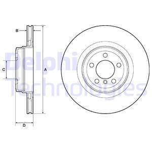 DELPHI Тормозной диск BG9147C