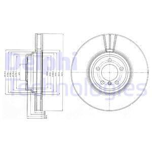 DELPHI Тормозной диск BG9915