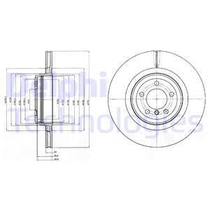 DELPHI Тормозной диск BG9916