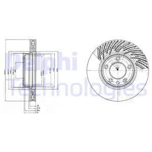 DELPHI Тормозной диск BG9949