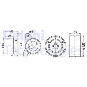 DELPHI Zobsiksnas komplekts KDB248