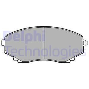 DELPHI Комплект тормозных колодок, дисковый тормоз LP1095
