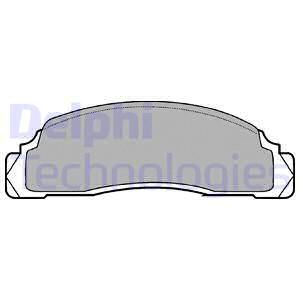 DELPHI Комплект тормозных колодок, дисковый тормоз LP110