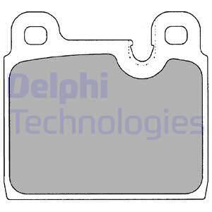 DELPHI Комплект тормозных колодок, дисковый тормоз LP1108