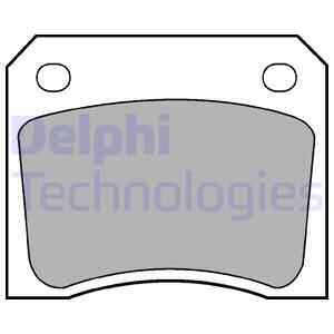 DELPHI Комплект тормозных колодок, дисковый тормоз LP133