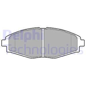 DELPHI Комплект тормозных колодок, дисковый тормоз LP1390