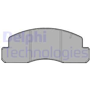 DELPHI Комплект тормозных колодок, дисковый тормоз LP1399