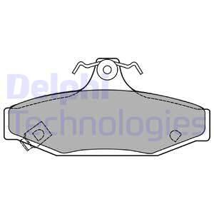 DELPHI Комплект тормозных колодок, дисковый тормоз LP1420