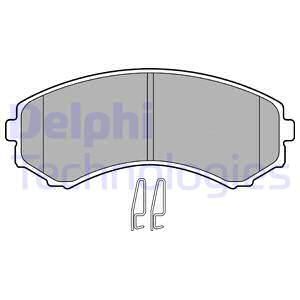 DELPHI Комплект тормозных колодок, дисковый тормоз LP1462