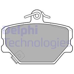 DELPHI Комплект тормозных колодок, дисковый тормоз LP1465