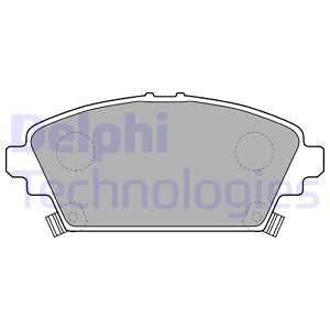DELPHI Комплект тормозных колодок, дисковый тормоз LP1503
