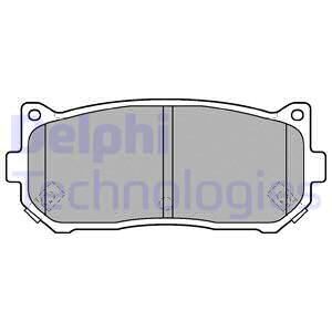 DELPHI Комплект тормозных колодок, дисковый тормоз LP1528