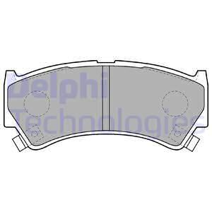 DELPHI Комплект тормозных колодок, дисковый тормоз LP1548