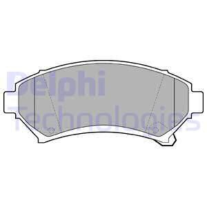 DELPHI Комплект тормозных колодок, дисковый тормоз LP1609