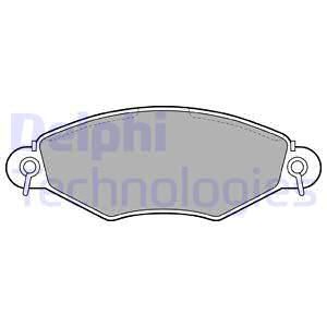 DELPHI Комплект тормозных колодок, дисковый тормоз LP1617