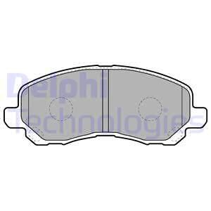 DELPHI Комплект тормозных колодок, дисковый тормоз LP1684