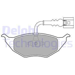 DELPHI Комплект тормозных колодок, дисковый тормоз LP1736