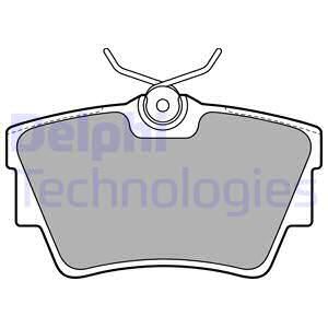 DELPHI Комплект тормозных колодок, дисковый тормоз LP1745