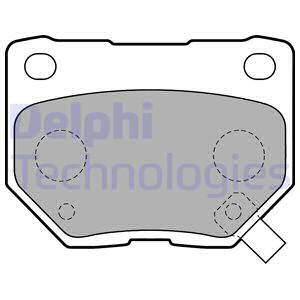 DELPHI Комплект тормозных колодок, дисковый тормоз LP1780