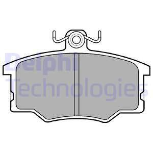 DELPHI Комплект тормозных колодок, дисковый тормоз LP179