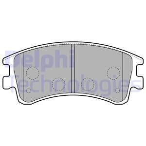 DELPHI Комплект тормозных колодок, дисковый тормоз LP1799