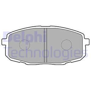 DELPHI Комплект тормозных колодок, дисковый тормоз LP1819