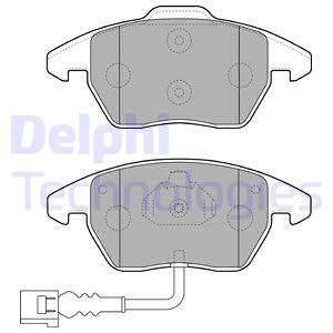 DELPHI Комплект тормозных колодок, дисковый тормоз LP1837