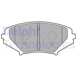 DELPHI Комплект тормозных колодок, дисковый тормоз LP1867