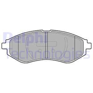 DELPHI Комплект тормозных колодок, дисковый тормоз LP1895