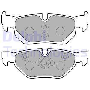 DELPHI Комплект тормозных колодок, дисковый тормоз LP1915