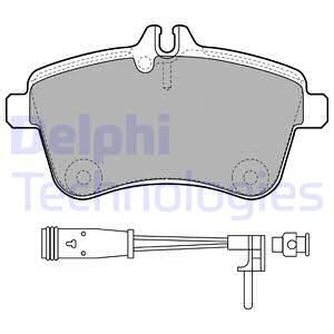 DELPHI Комплект тормозных колодок, дисковый тормоз LP1938