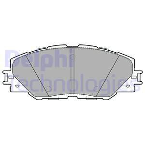 DELPHI Комплект тормозных колодок, дисковый тормоз LP2003