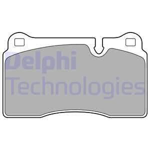 DELPHI Комплект тормозных колодок, дисковый тормоз LP2009