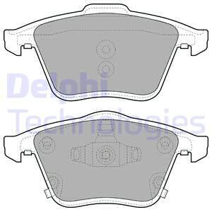 DELPHI Комплект тормозных колодок, дисковый тормоз LP2025