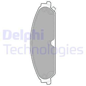 DELPHI Комплект тормозных колодок, дисковый тормоз LP2033