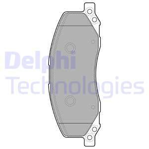 DELPHI Комплект тормозных колодок, дисковый тормоз LP2082